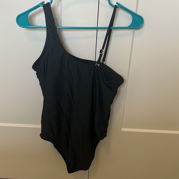 Pink Lily - One Shoulder Swimsuit - Picture 3 of 3